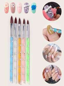 25pcs Nail Art Brush Set - Pink - View 3