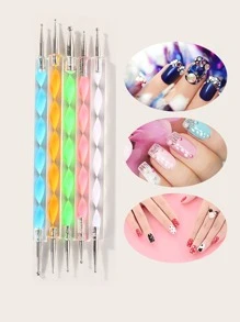 25pcs Nail Art Brush Set - Pink - View 5