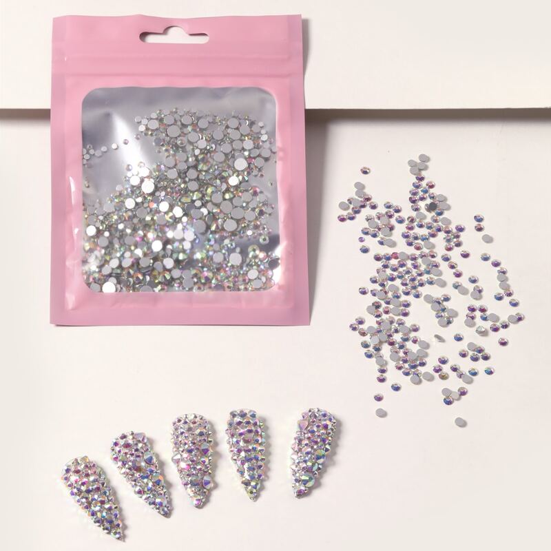 

1pc Rhinestone Nail Art Decoration, Multicolor