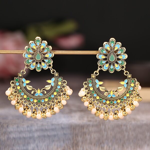 

Faux Pearl Tassel Decor Drop Earrings, Multicolor