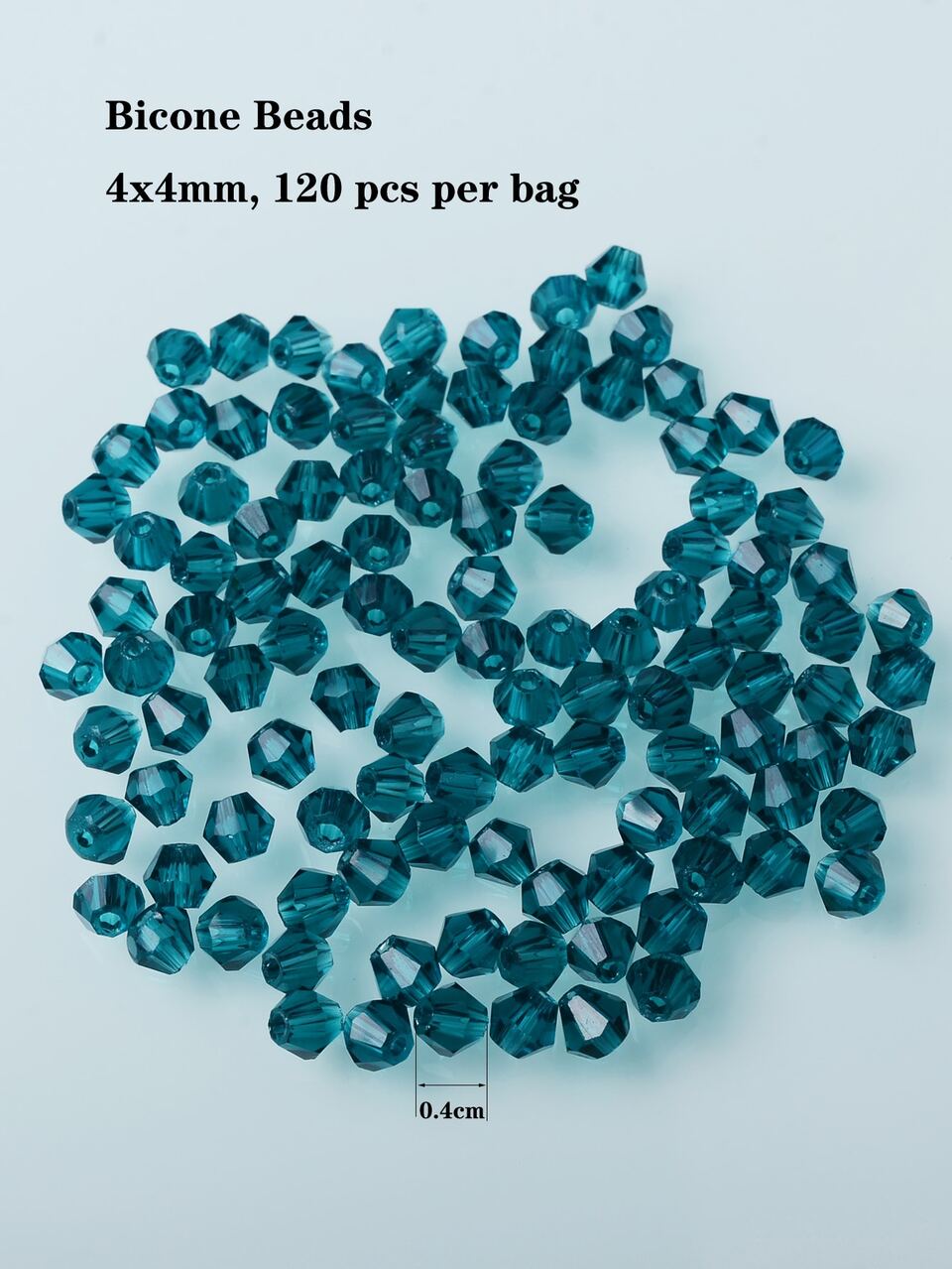 120pcs Glass Crystal Beads DIY Jewelry Accessory