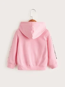 小女童萬聖印花口袋細節運動衫