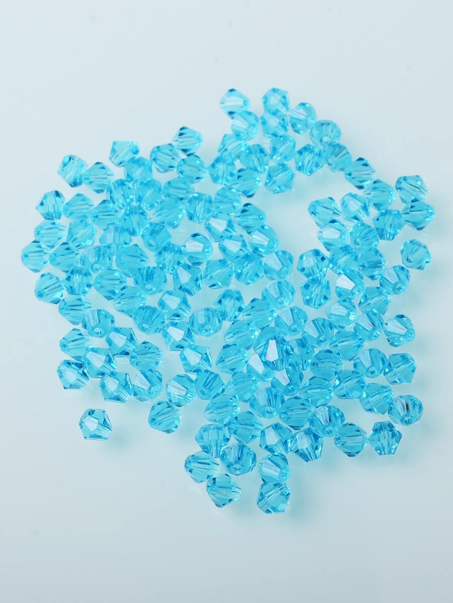 120 顆玻璃水晶珠 DIY 首飾配件 - 寶藍色 - 查看 1