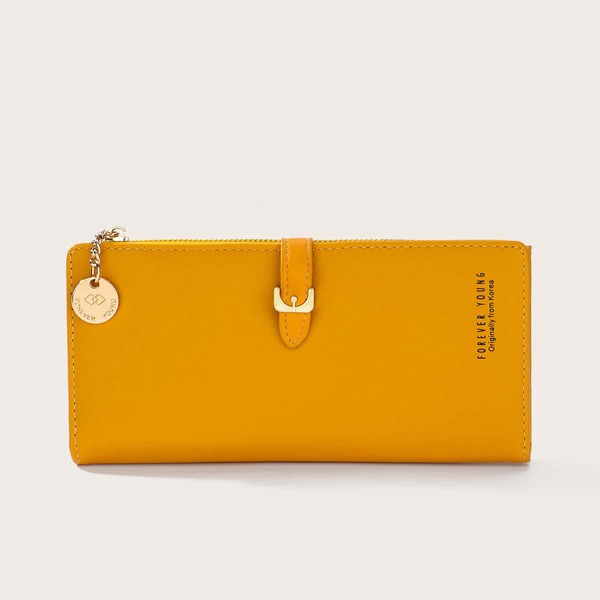 

Letter Graphic Long Purse, Yellow