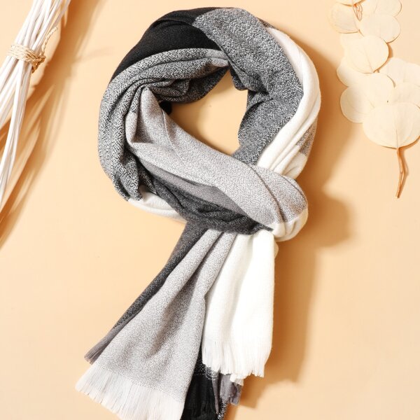

Men Color Block Scarf, Multicolor