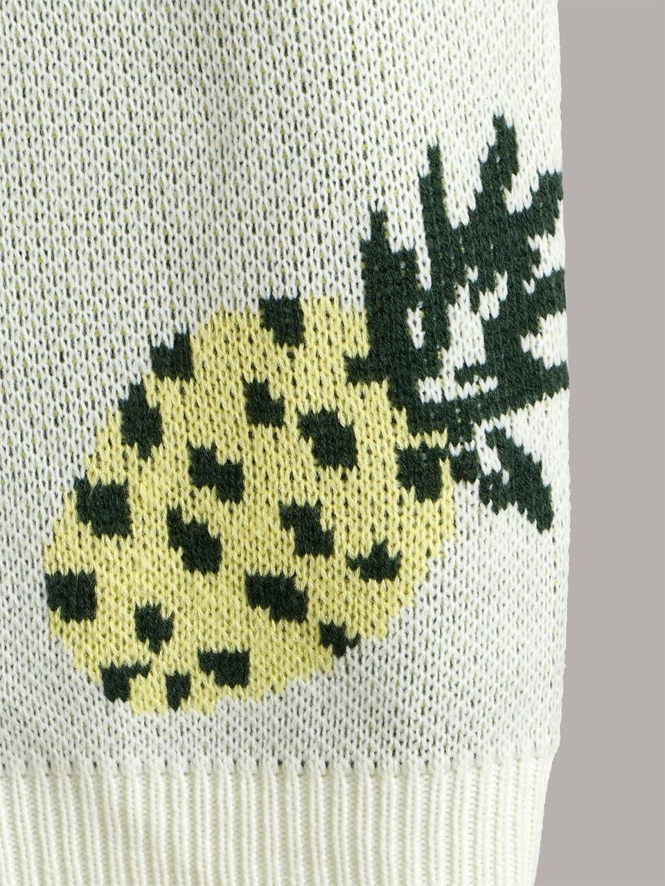 Plus Pineapple Pattern Sweater Vest