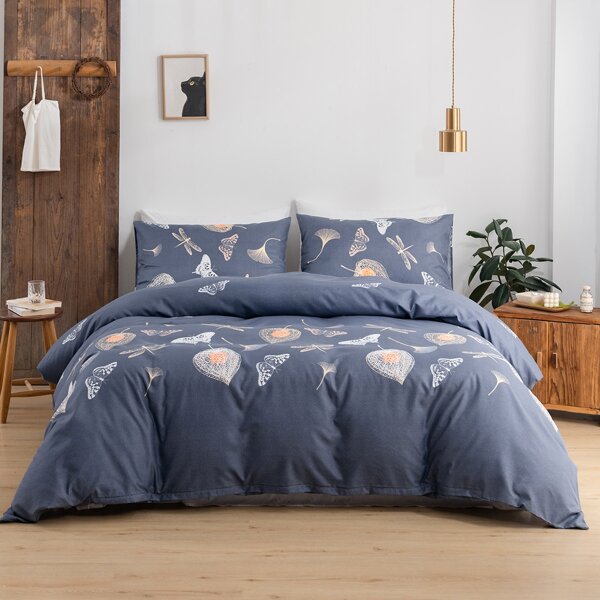 

Insect Print Duvet Cover Sets Without Filler, Grey