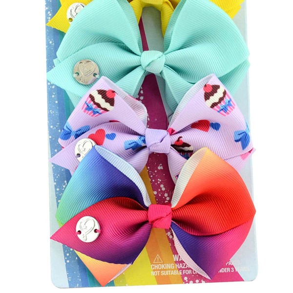 

7pcs Baby Bow Hair Clip, Multicolor