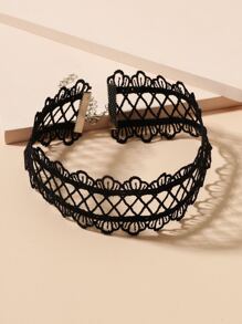 Vòng cổ rỗng - màu đen - Xem 2