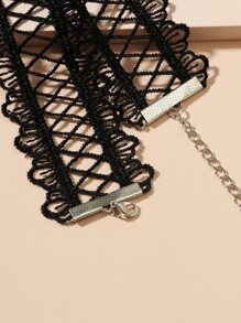 Vòng cổ rỗng - màu đen - Xem 4