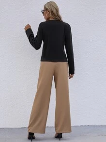 Veste à bouton - Noir - Voir 2