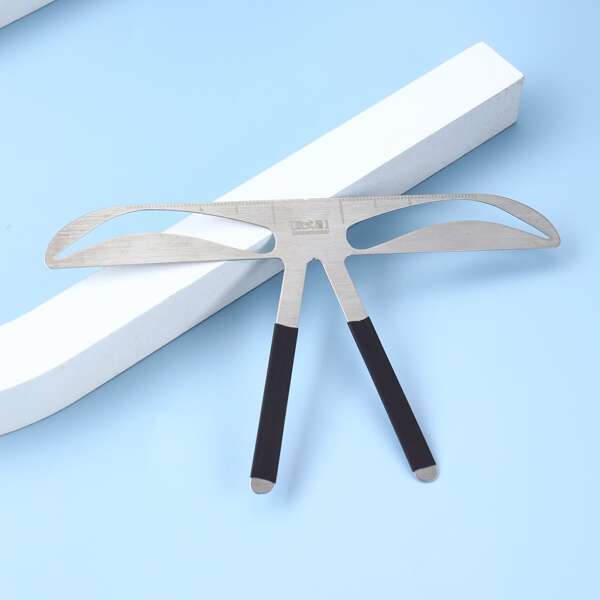 

1pc Eyebrow Stencil, Silver