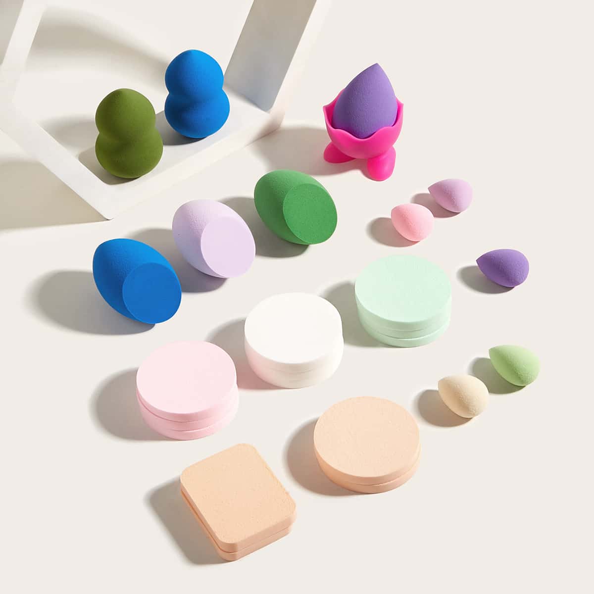 

25pcs Makeup Sponge Set, Multicolor