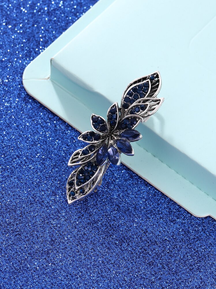 水鑽裝飾髮夾 - 彩色 - 查看 1