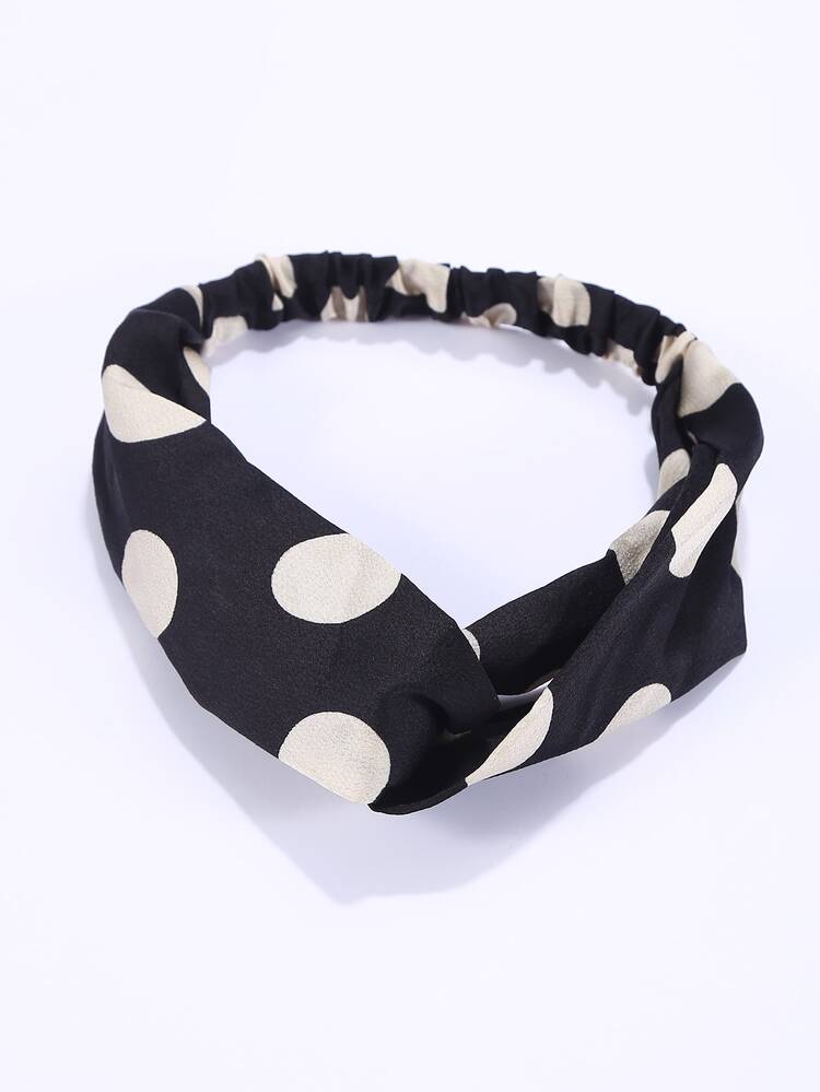 EMERY ROSE 4pcs Polka Dot Print Hair Band - Multicolor - View 3