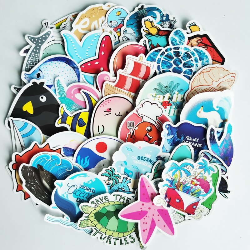 

50pcs Cartoon Graphic Sticker, Multicolor