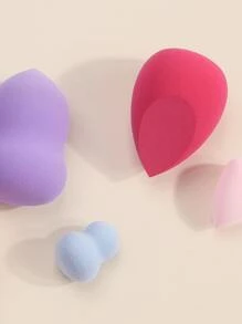 5pcs Makeup Sponge Professional Cosmetic Puff For Foundation Concealer Cream Make Up Soft Sponge Puff Water-Drop Shape - Multicolor - View 3