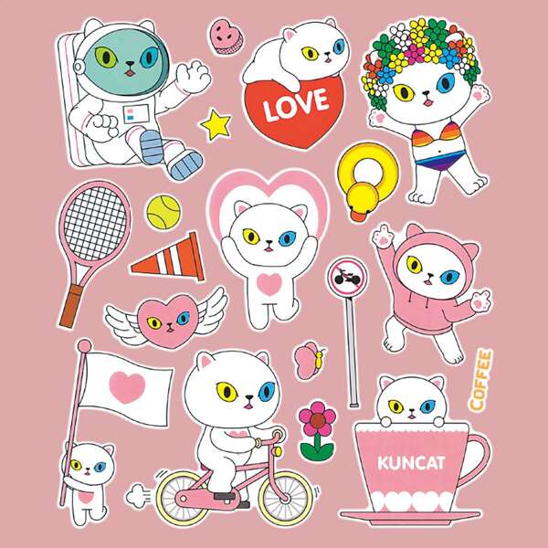 

2pcs Cartoon Graphic Random Sticker, Multicolor