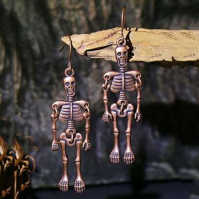 Skeleton Drop Earrings