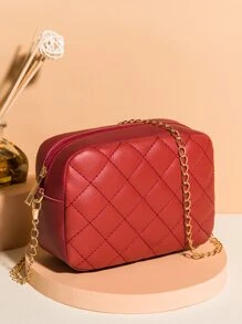 Túi Crossbody Nữ - Màu Đỏ Sâu - Xem 2