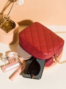 Túi Crossbody Nữ - Màu Đỏ Sâu - Xem 3