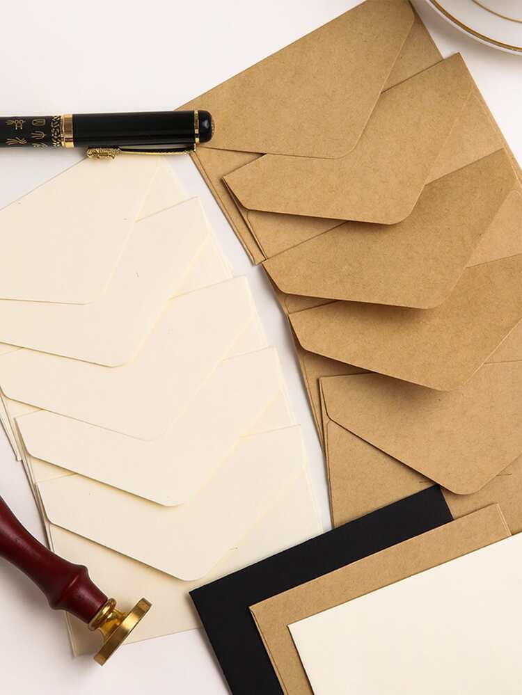 15pcs Kraft Paper Envelope - Multicolor - View 4