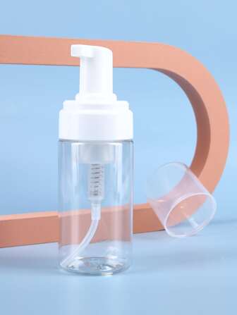 1pc Empty Foam Pump Bottle 50Ml Travel Size Plastic Pump Bottle Soap Bottle Portable Small Hand Sanitizer Dispenser Bottles, Refillable Clear Instant Foaming Bottle For Cleansing Milk, Living Room Home Bedroom Bathroom House Decor, Travel Stuff, Wedding, Party, Birthday, Gifts For Men Mom Dad Friends, New Years, Accessories, Funny Gift