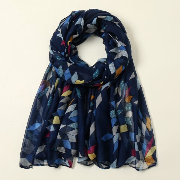 

Geo Print Scarf, Multicolor