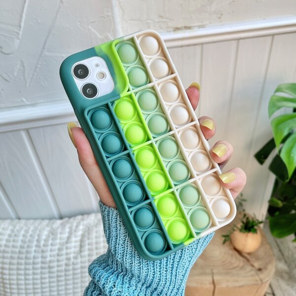 

Silicone Decompression Phone Case, Multicolor
