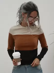 Áo len nữ Khối Màu Giải trí - Nhiều màu - Xem 1