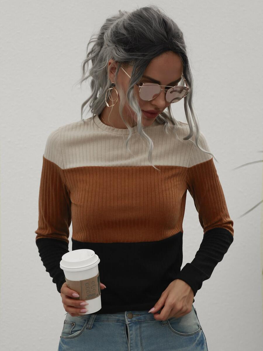 Áo len nữ Khối Màu Giải trí - Nhiều màu - Xem 1