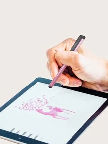 1pc Mini Stylus Pen - Pink - View 2