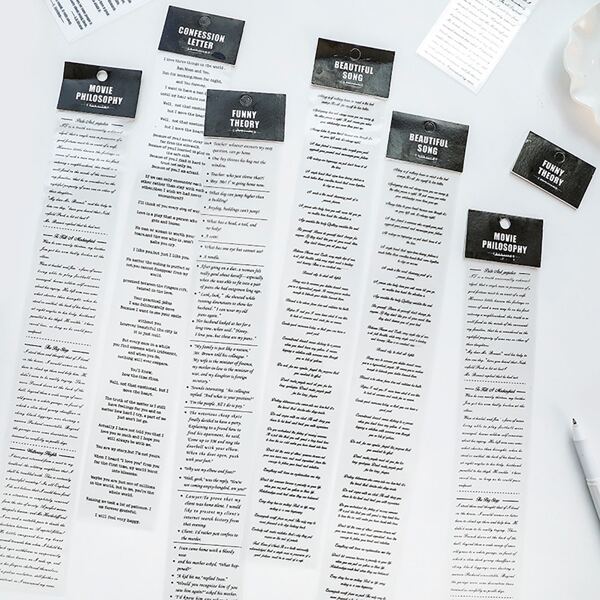 

2pcs Slogan Graphic Random Sticker, Black