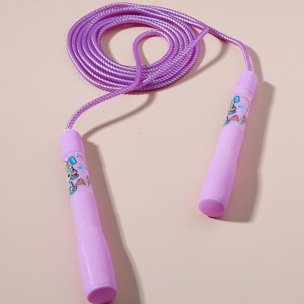 

Kids Cartoon Rabbit Pattern Handle Sports Skipping Rope, Purple