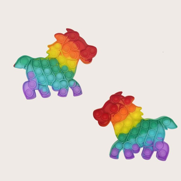 

1pc Colt Shaped Random Push Pop Bubble, Multicolor