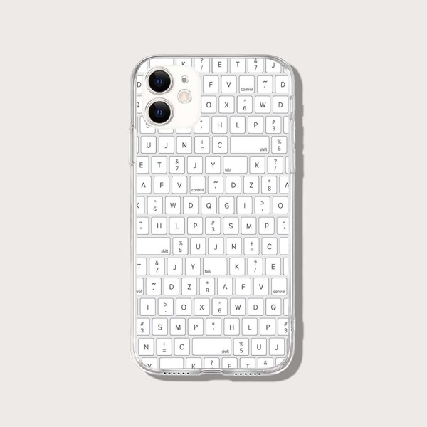 

Letter Graphic Phone Case, Multicolor