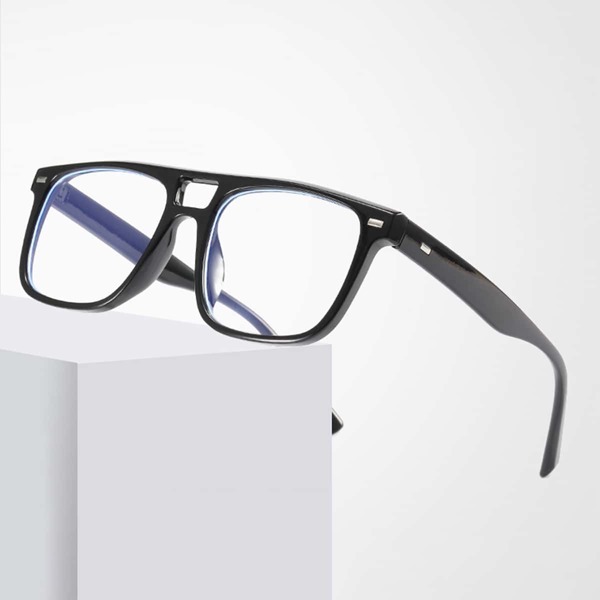 

Men Anti-blue Light Eyeglasses, Black