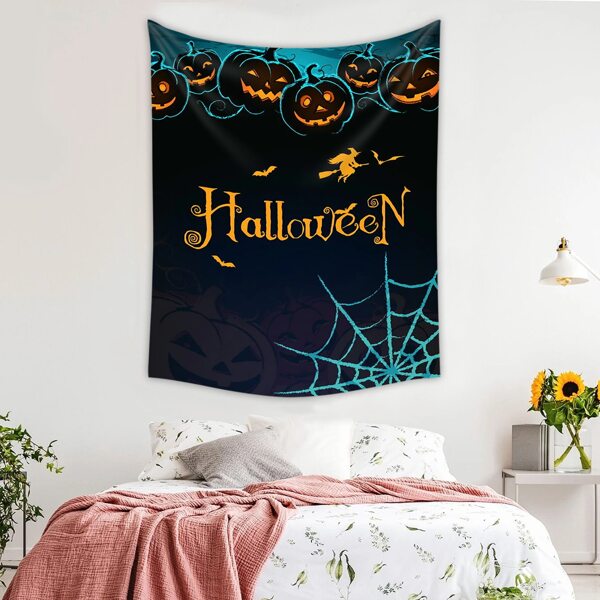 

Halloween Letter Graphic Tapestry, Multicolor