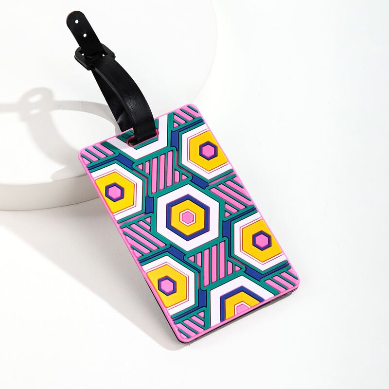 

Geo Graphic Luggage Tag, Multicolor