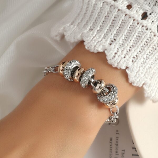

Rhinestone Decor Bracelet, Multicolor