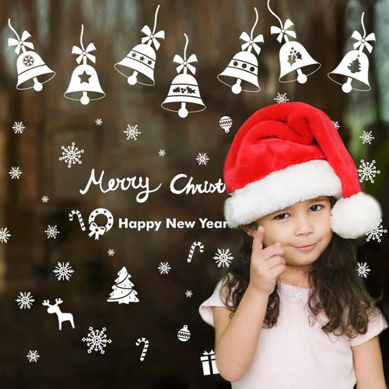 

Christmas Bells Print Wall Sticker, White