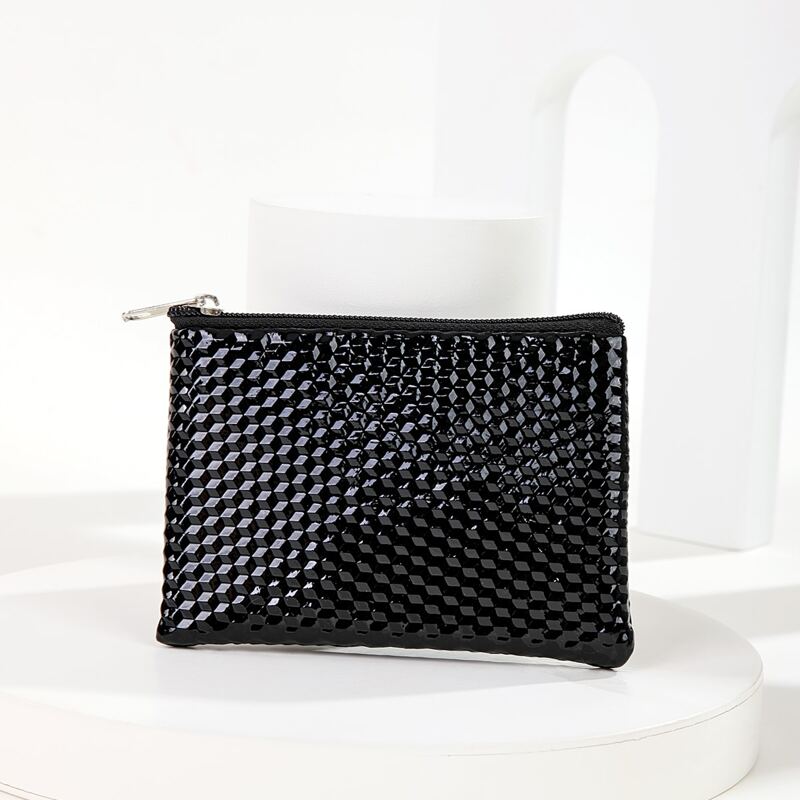 

Minimalist Zip Purse, Black