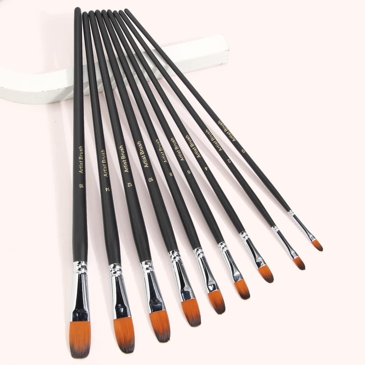 

9pcs Nail Art Brush Set, Black
