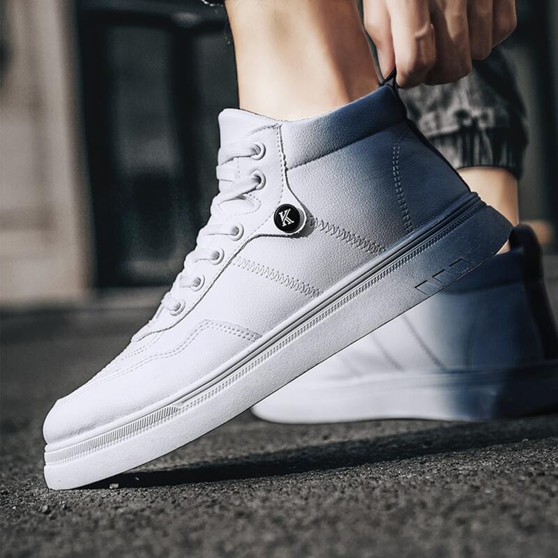 

Guys Ombre Pattern High Top Skate Shoes, White