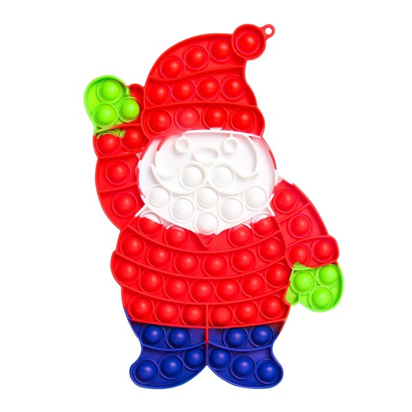 

Santa Claus Shaped Push Pop Bubble, Multicolor