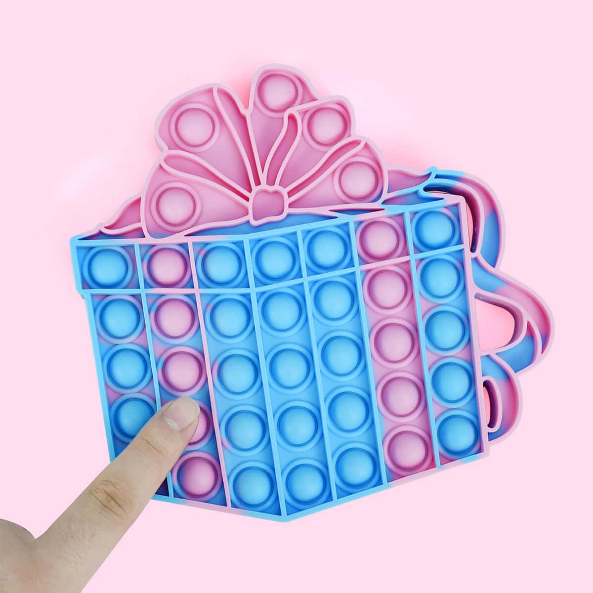 

1pc Gift Box Push Pop Bubble, Multicolor