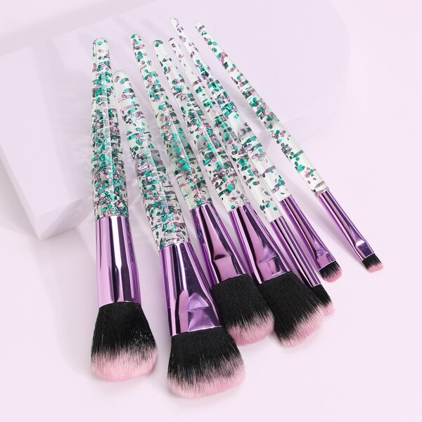 

7pcs Makeup Brush Set, Green