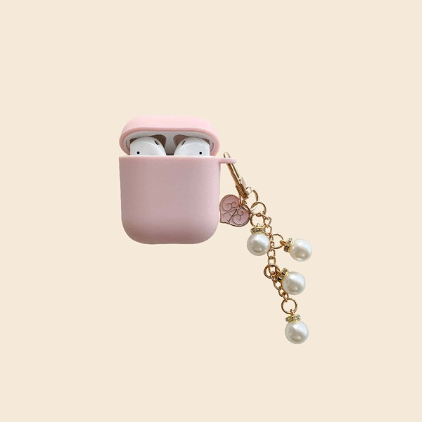 

Чехол для Airpods жемчугом подвеска, Розовые