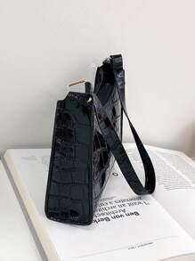 Không thấm nước , Nhẹ , Thương vụ Hàng ngày Dập nổi cá sấu Cái túi Đối với Cô gái tuổi teen NỮ Cao đẳng Sinh viên , & Cổ cồn trắng Công nhân
工人 Hoàn hảo Cho văn phòng , Cao đẳng , Làm việc , Làm Việc  , Commute - màu đen - Xem 3