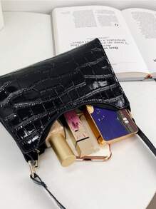 Không thấm nước , Nhẹ , Thương vụ Hàng ngày Dập nổi cá sấu Cái túi Đối với Cô gái tuổi teen NỮ Cao đẳng Sinh viên , & Cổ cồn trắng Công nhân
工人 Hoàn hảo Cho văn phòng , Cao đẳng , Làm việc , Làm Việc  , Commute - màu đen - Xem 5